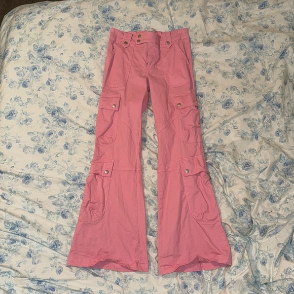 Pink Urban Outfitters Cargo Pantss - Picture 1 of 4